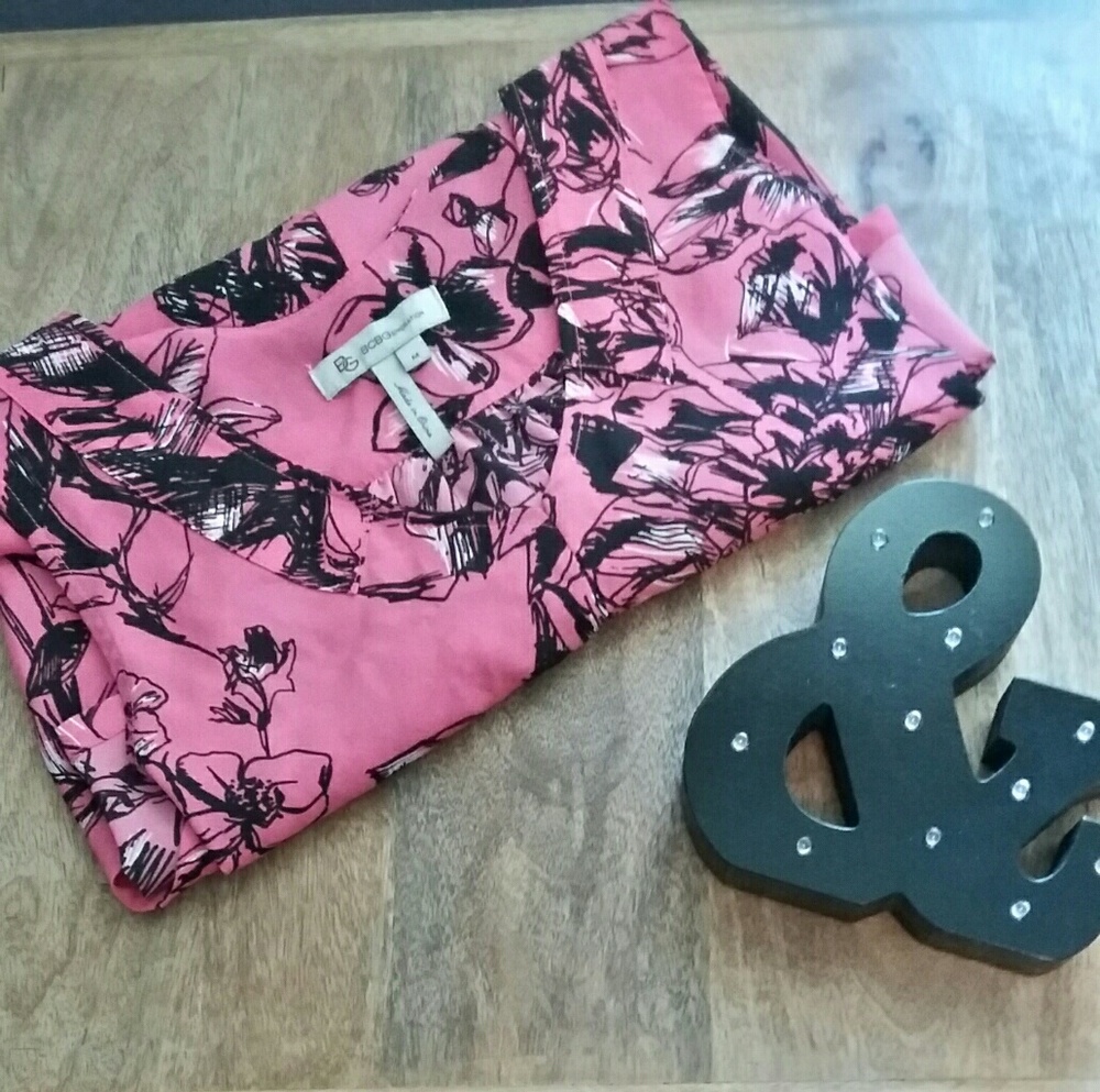 BCBGeneration Pink Printed Top